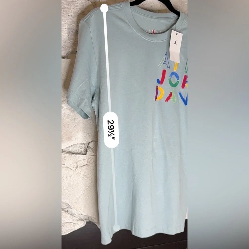 Nike Air Jordan | Men’s Blue Jumpman Graffiti Short Sleeve Crew Tee Size S NWT